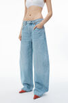 Alexander Wang classic light indigo oversized low rise jeans