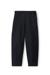 alexander wang pantaloni sartoriali elasticizzati in twill black