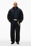 elasticated tailored trouser in twill