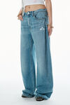 Alexander Wang vintage light indigo regen 五口袋牛仔布运动裤