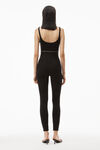 LOGO ELASTIC JUMPSUIT IN RIBBED JERSEY