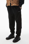 Alexander Wang black unisex sweatpant in dense fleece
