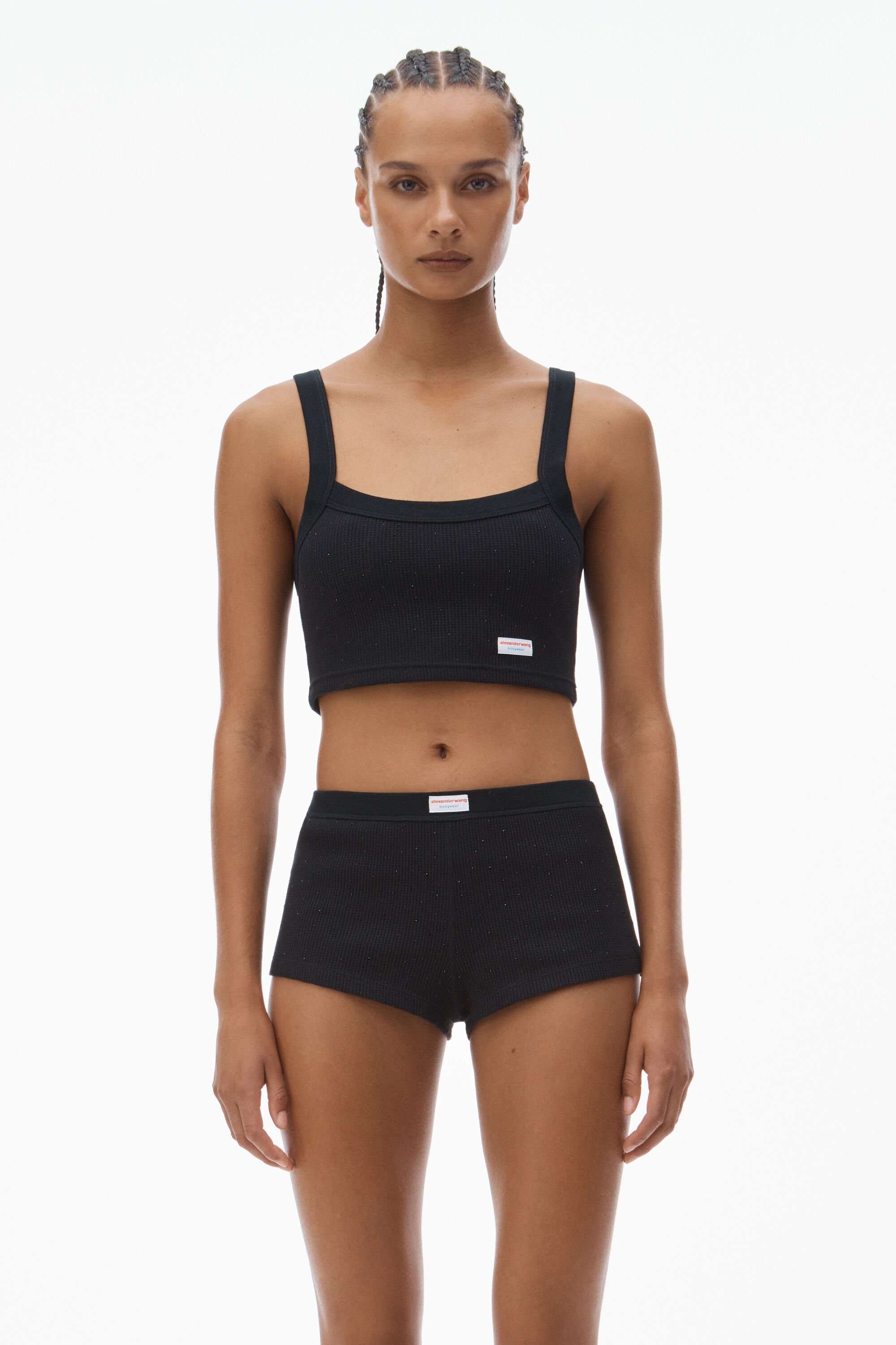 alexander wang カットアウトトップス　ボディースーツ alexanderwang アレキサンダーワング リブニットジャージー