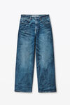 Alexander Wang vintage medium indigo 靛蓝色马克笔印花牛仔裤