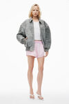 Alexander Wang pink stripe コットン トラックシャツ