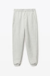 alexander wang sweatpant in dense fleece vintage heather grey