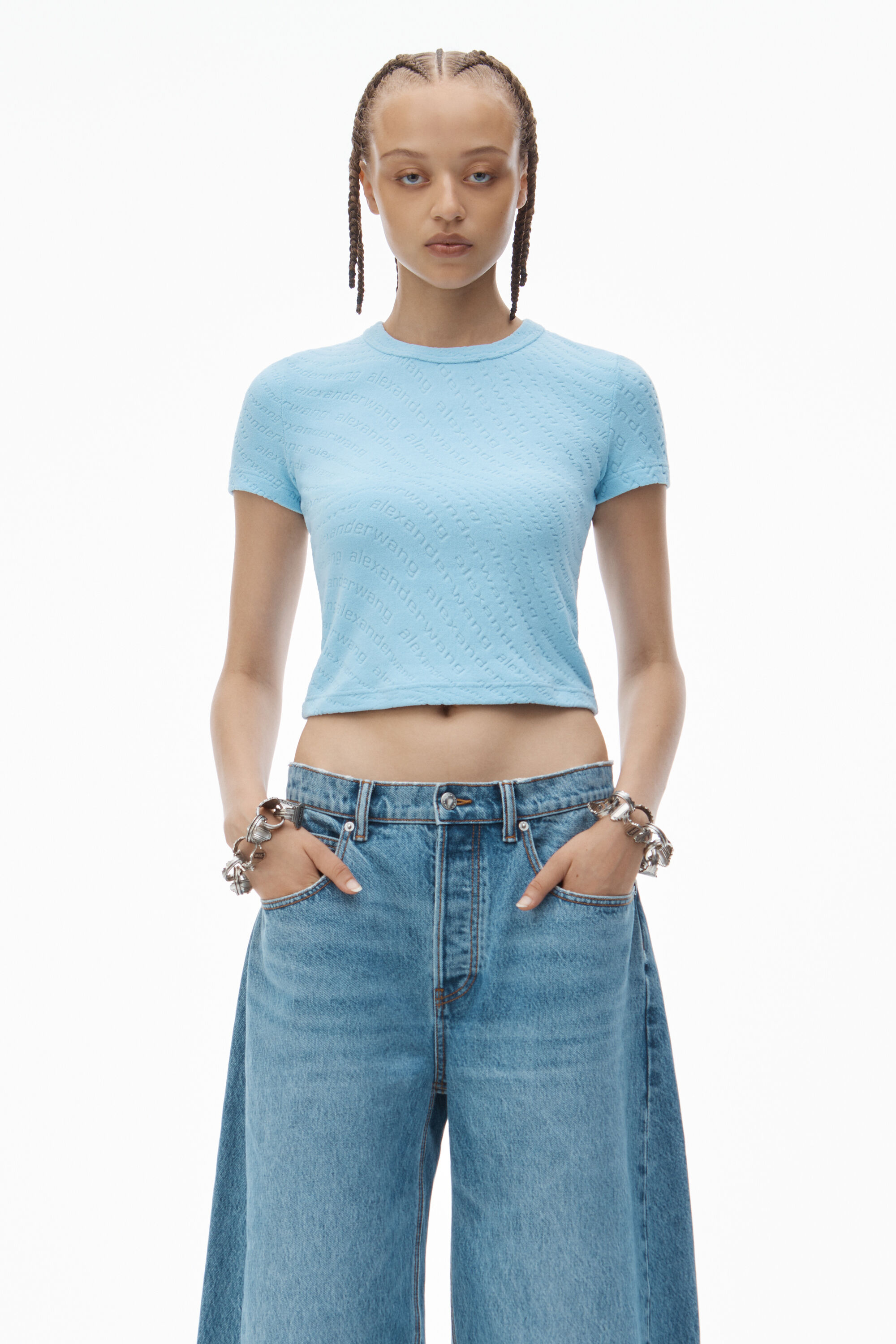Tシャツ・カットソー Alexander Wang Embroidered lyocell shirt (4WC3251099 426) 4CC1241426444F.jpg?sw=1200