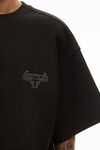 alexander wang 日本平纹针织 beefy 图案 t 恤 black