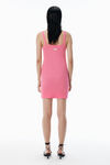 Alexander Wang lotus pink rosa trägerkleid in waffelstrick