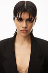 alexander wang 透明平纹针织加大版型西装外套 black