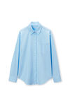 Alexander Wang chambray blue boyfriend shirt in cotton