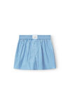 alexander wang classic boxer in light compact cotton blue/pink