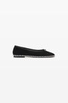 Alexander Wang black black suede lina flat