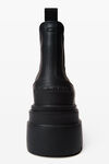 Alexander Wang black carter 75mm ankle platform boot in rubber