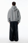 Alexander Wang sidewalk 厚实摇粒绒星星图案拉链连帽衫