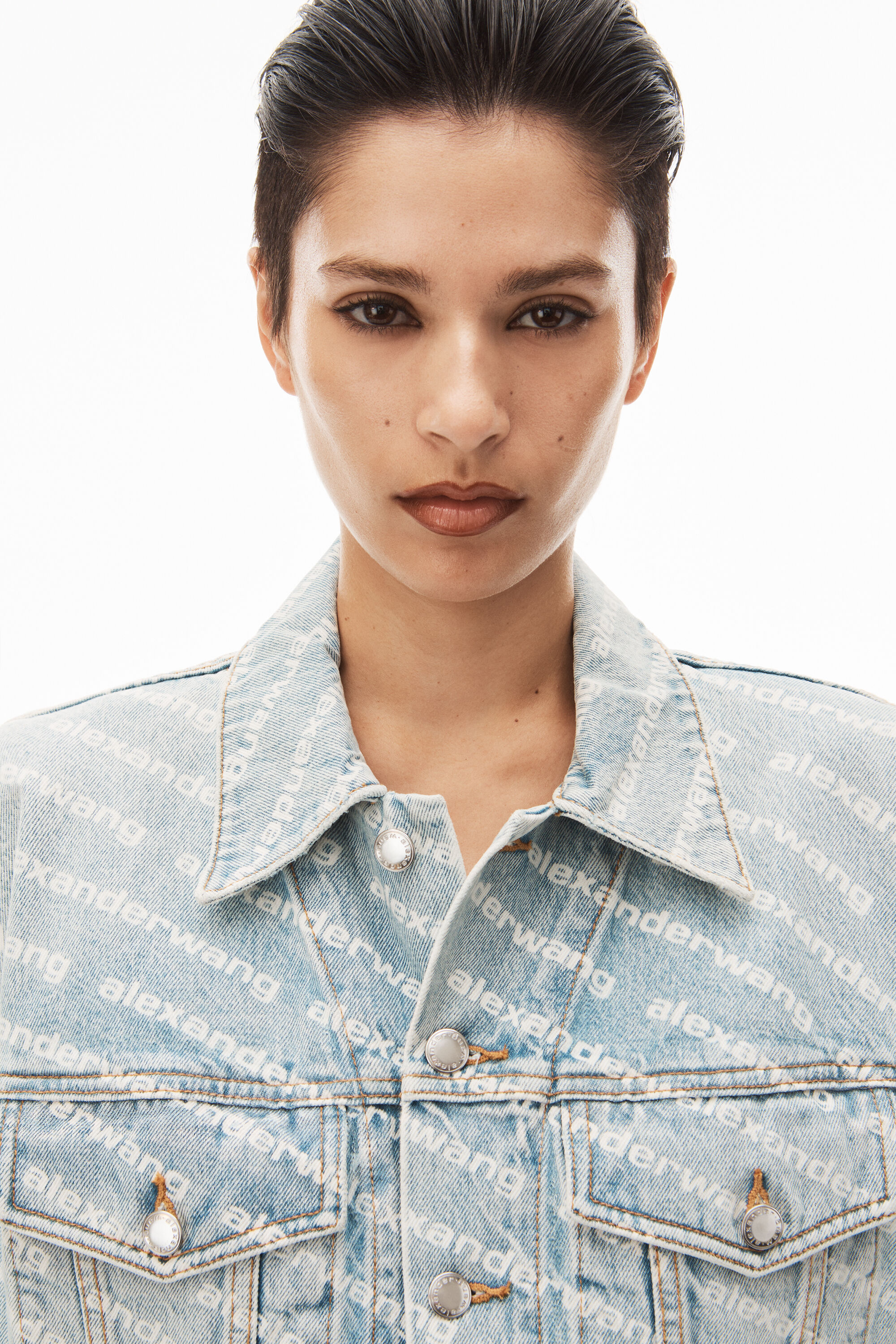alexander wang jacket denim