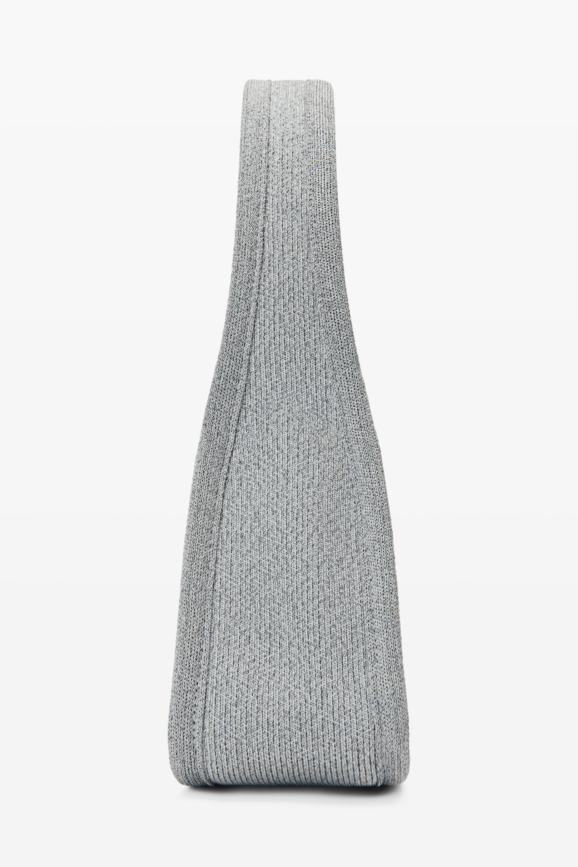 alexanderwang RYAN SMALL BAG IN REFLECTIVE RIB KNIT SILVER 