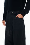 Alexander Wang faded black surge coated wide leg jean
