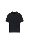 Alexander Wang charcoal t-shirt aus wolle mit kurzen ärmeln