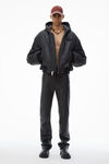 Alexander Wang black padded bomber jacket