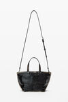 Alexander Wang black/ cream 拉绒效果皮革小号 punch 托特包