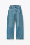 Alexander Wang vintage light indigo regen 五口袋牛仔布运动裤