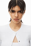 alexander wang 纹理提花平纹针织开衫 white