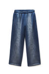 Alexander Wang washed navy sweatpant hotfix terry mid-rise