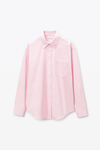 Alexander Wang light pink boyfriend shirt in cotton