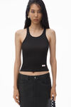Alexander Wang black 5-pocket pencil skirt in primal nappa lambskin leather