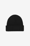alexander wang logo beanie in compact deboss black