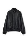 Alexander Wang black primal 羔羊皮运动夹克