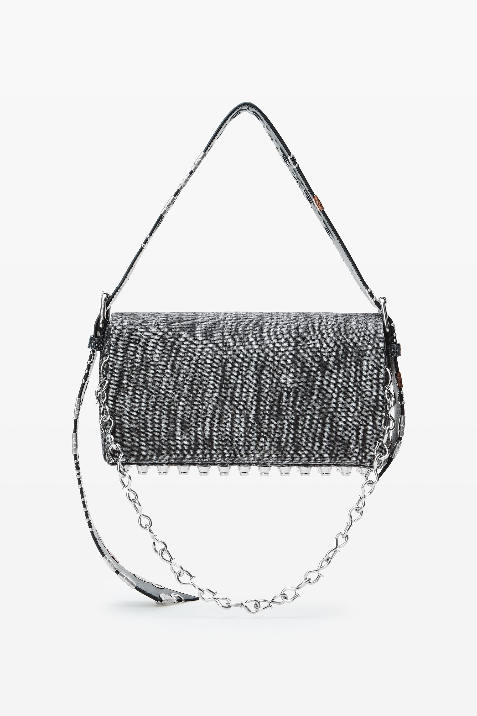 新作☆【alexanderwang】ミディアム カーフスキン Geo バッグ Black Medium Calfskin Geo Bag in BLACK | alexanderwang®