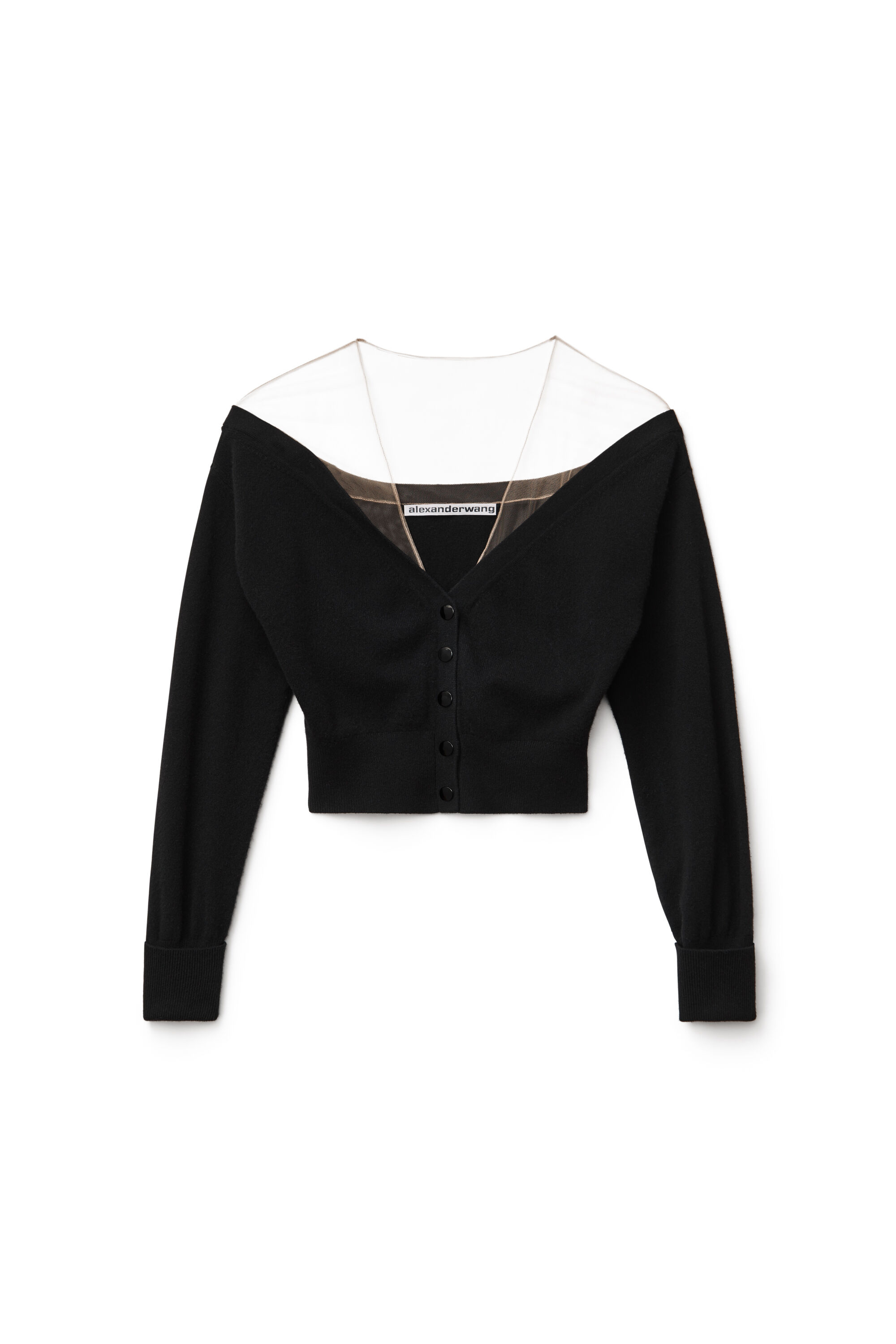 alexander wang cropped cardigan