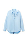 Alexander Wang oxford blue oversized organic cotton shirt