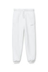 Alexander Wang white unisex sweatpant in dense fleece