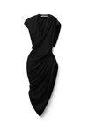alexander wang asymmetrical tshirt dress in silky jersey black