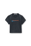 Alexander Wang washed black black crystal hotfix star jersey tee