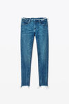 Alexander Wang deep blue jeans skinny blu scuro con design integrato