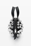Alexander Wang black kong trap studded handbag in lambskin leather