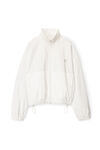 Alexander Wang white coaches track jacket in nylon