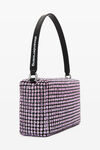 alexander wang heiress medium pouch in crystal mesh winsome orchid