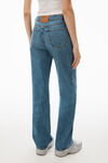 alexander wang jeans dritti ez a vita media in denim vintage medium indigo