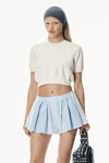Alexander Wang soft white logo-embossed ribbed chenille sweater