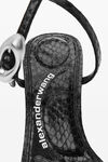 alexander wang dome 105 water snake strappy slide sandal black