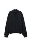 Alexander Wang charcoal 高领亨利衫