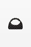 alexander wang hotfix scrunchie mini bag in satin black