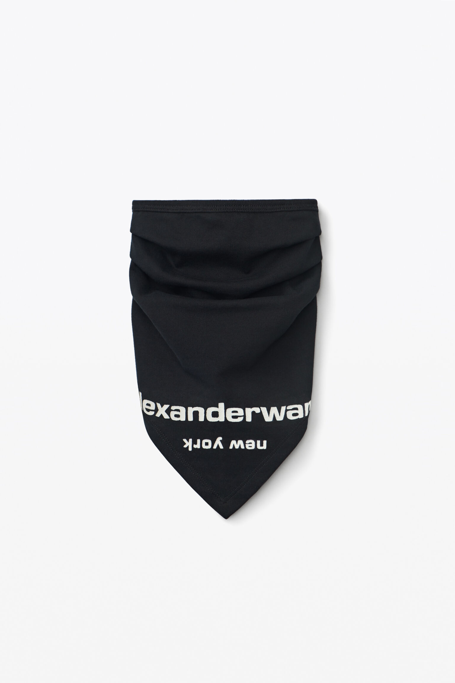 Alexanderwang Logo Bandana Mask Black Alexander Wang
