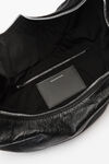 Alexander Wang black sac bandoulière twyst en cuir à mémoire de forme