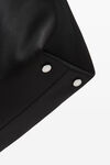 alexander wang grand sac souple en satin heiress avec breloques ornées de strass black